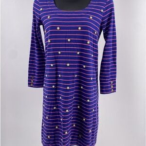 Striped Blue and Pink Dress